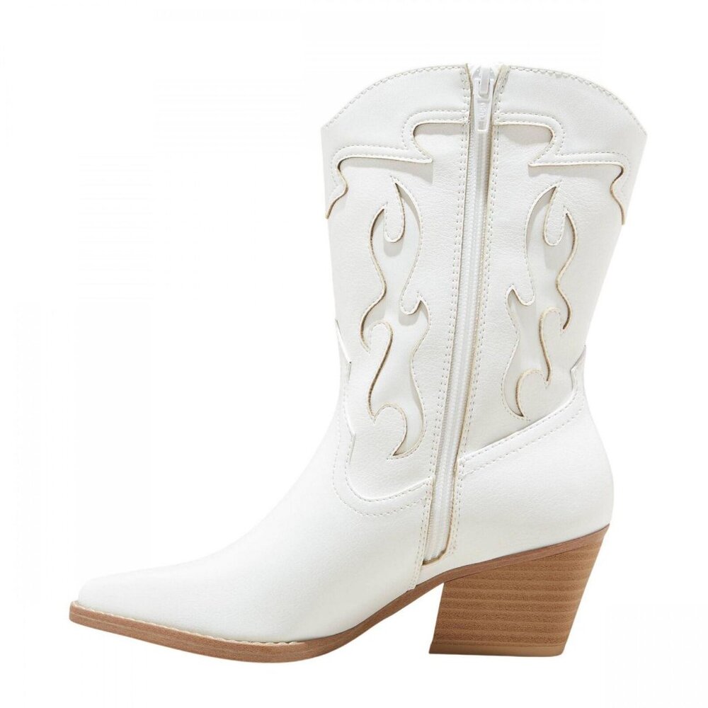 wild fable White Western Mid-Calf Cowboy Boots - Picture 2 of 6